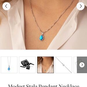 Green Opal pendant set in sterling